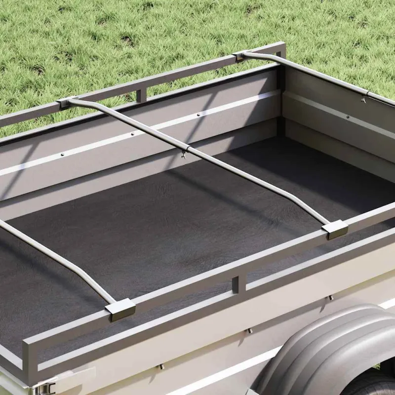 Tentų laikiklis priekaboms 2 pcs Sidabro 130-210 cm Aliuminis