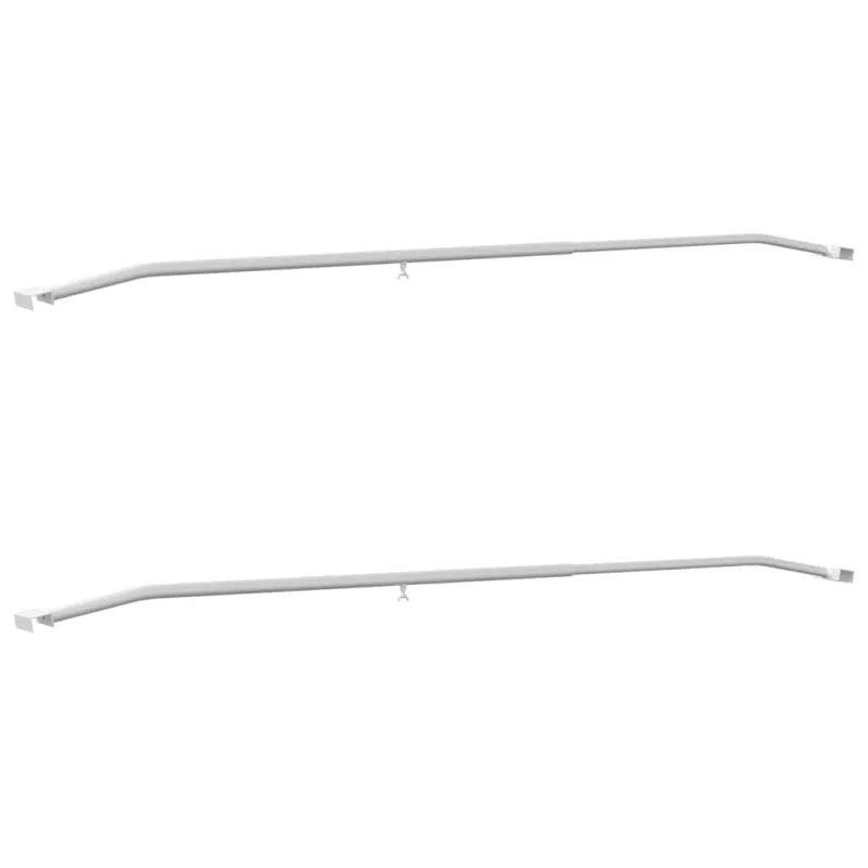 Tentų laikiklis priekaboms 2 pcs Sidabro 130-210 cm Aliuminis