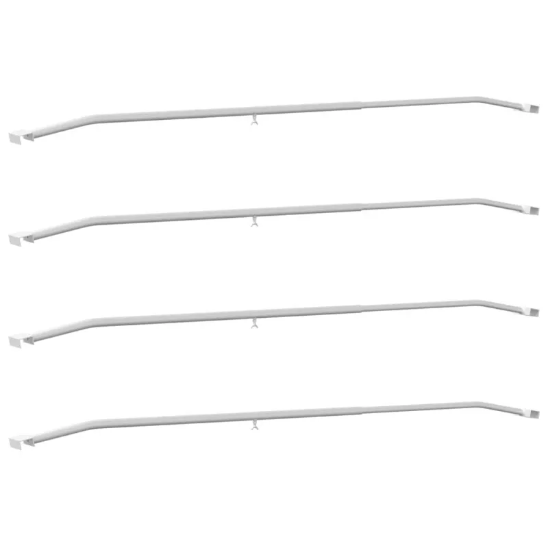 Tentų laikiklis priekaboms 4 pcs Sidabro 130-210 cm Aliuminis