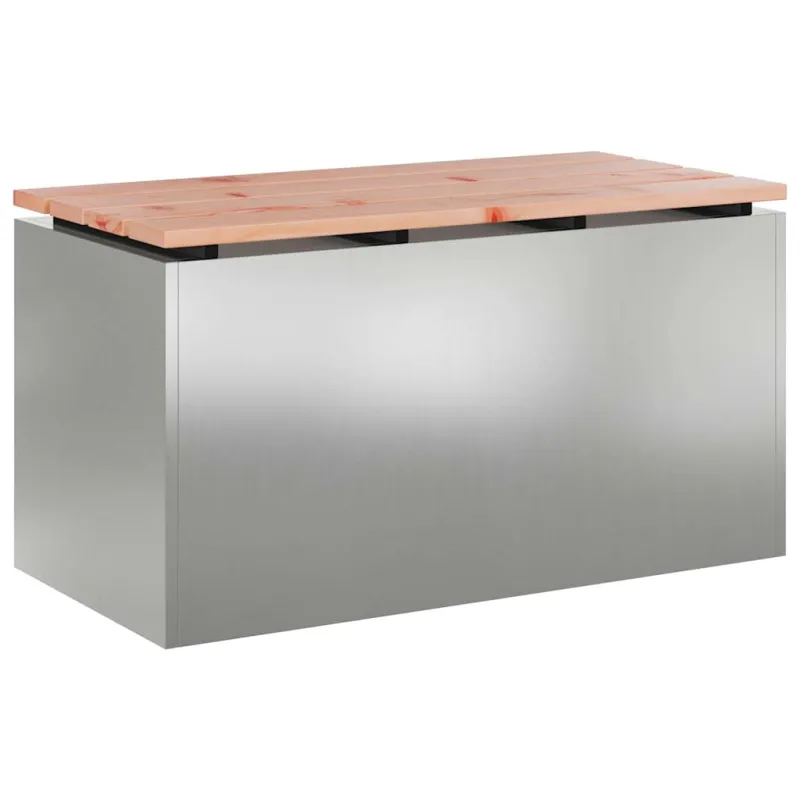 Sodo suolas Sidabro 80 x 40 x 43 cm Galvanizuotas plienas