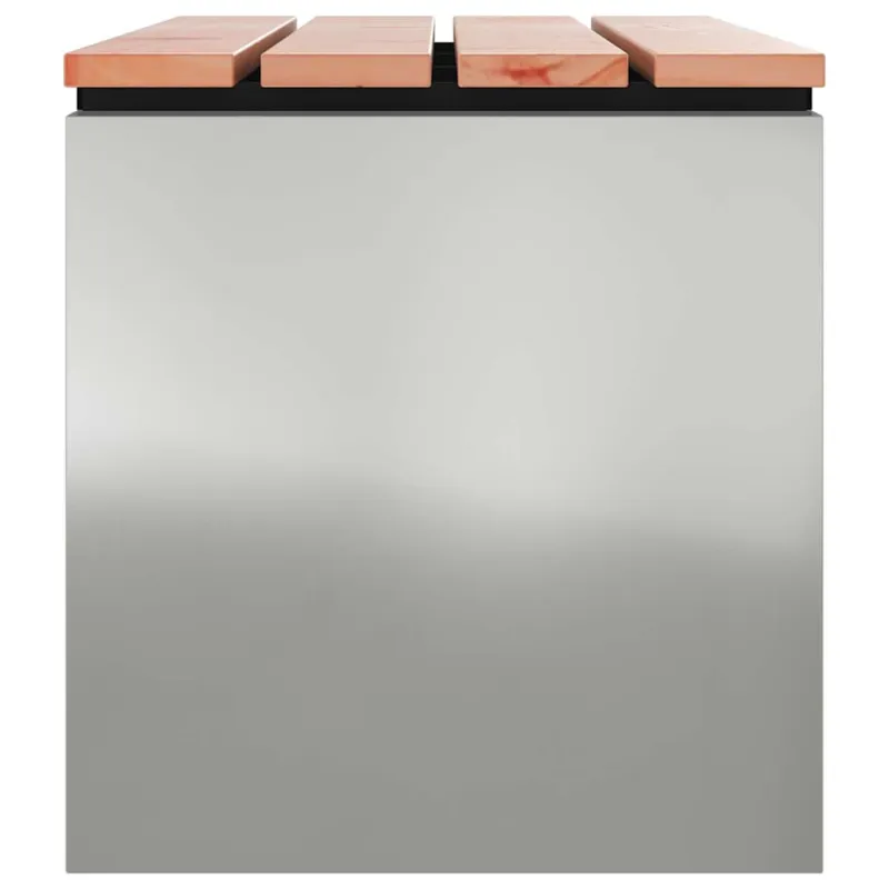 Sodo suolas Sidabro 80 x 40 x 43 cm Galvanizuotas plienas