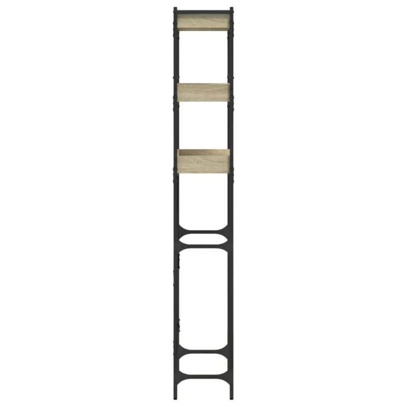 Skalbimo mašinos lentyna, ąžuolo, 67x25x163cm, apdirbta mediena