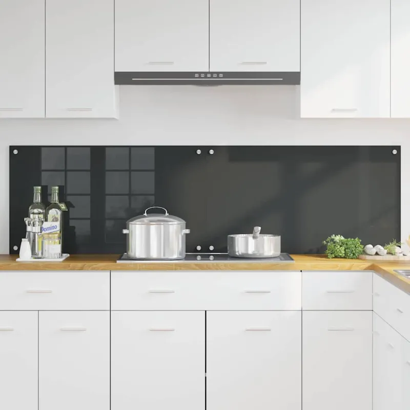 Virtuvės atbraila 2 pcs Tamsiai pilka 90 x 50 cm