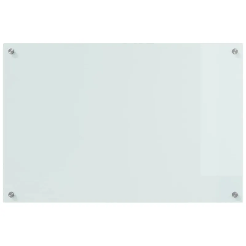 Virtuvės atbraila 2 pcs Balta 90 x 60 cm grūdintas stiklas