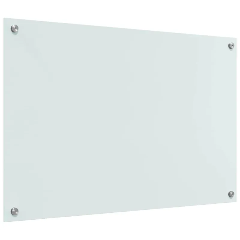 Virtuvės atbraila 2 pcs Balta 90 x 60 cm grūdintas stiklas