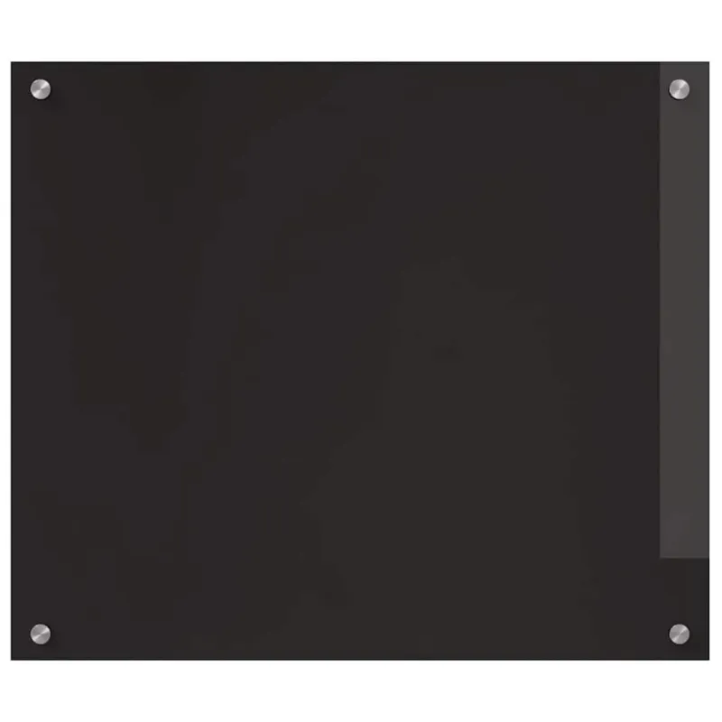 Virtuvės atbraila 2 pcs Juoda 70 x 60 cm grūdintas stiklas