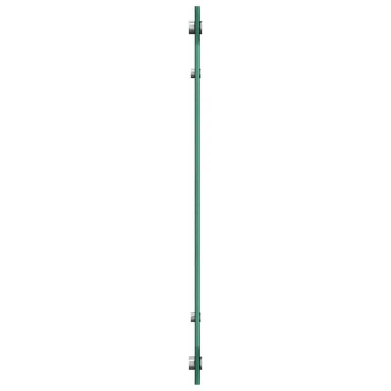 Virtuvės atbraila 2 pcs Juoda 70 x 60 cm grūdintas stiklas