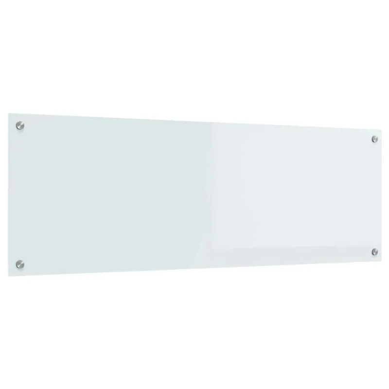 Virtuvės atbraila Balta 120 x 40 cm grūdintas stiklas