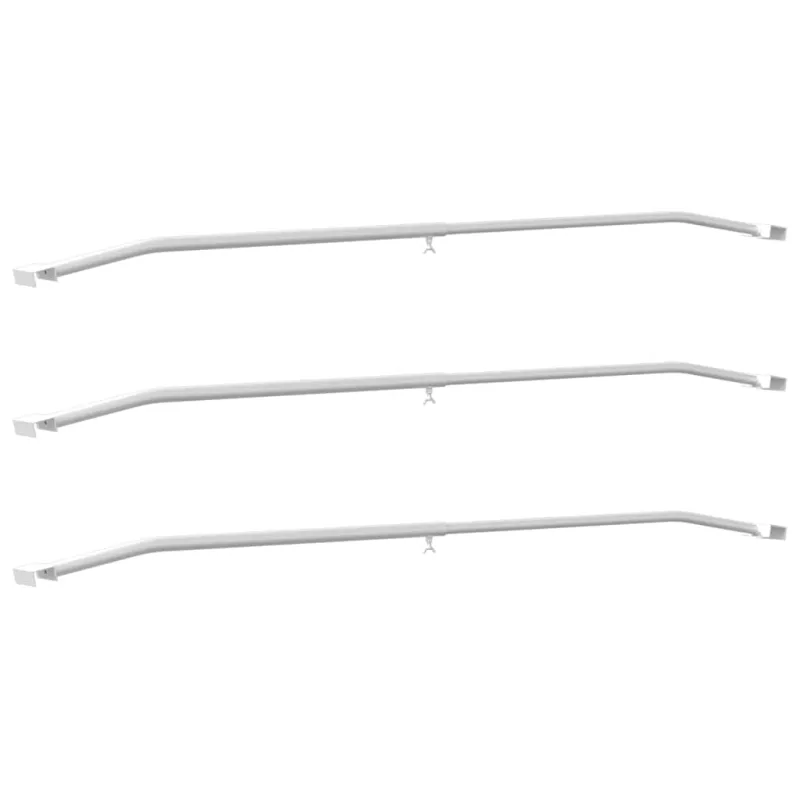 Tentų laikiklis priekaboms 3 pcs Sidabro 100-145 cm Aliuminis