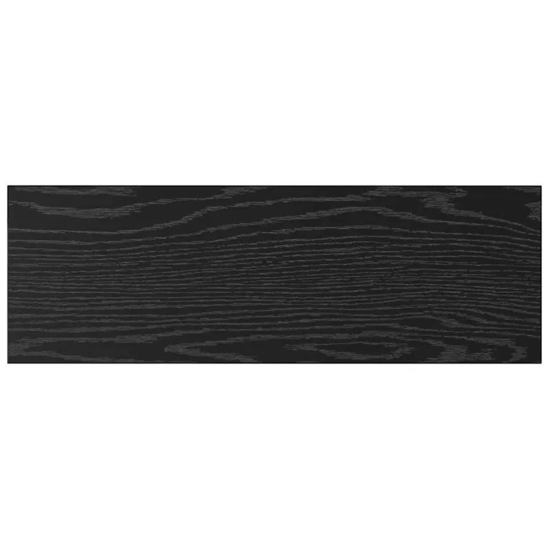Knygų lentyna 4 pcs Juodas 60 x 20 x 1,5 cm Apdirbta mediena