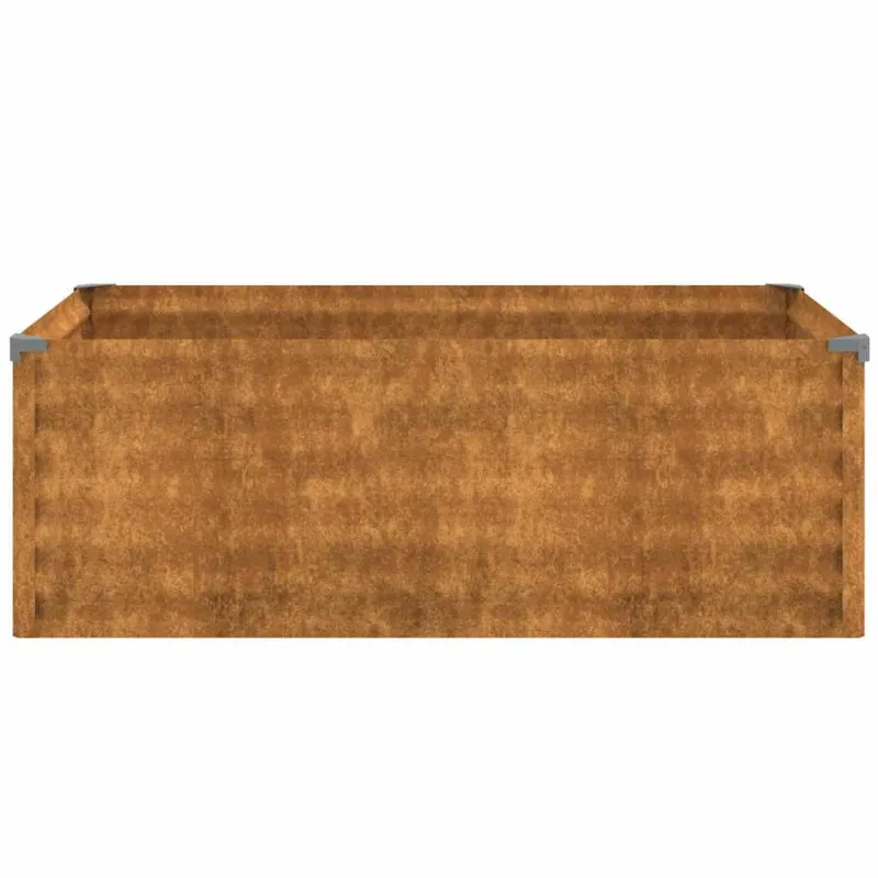 Pakelta sodo lysvė, 100x50x36 cm, Corten plienas