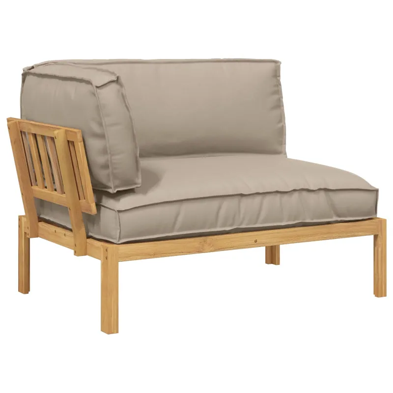 Sofos komplektas Taupe 133 x 92 x 69 cm Kietos akacijos mediena