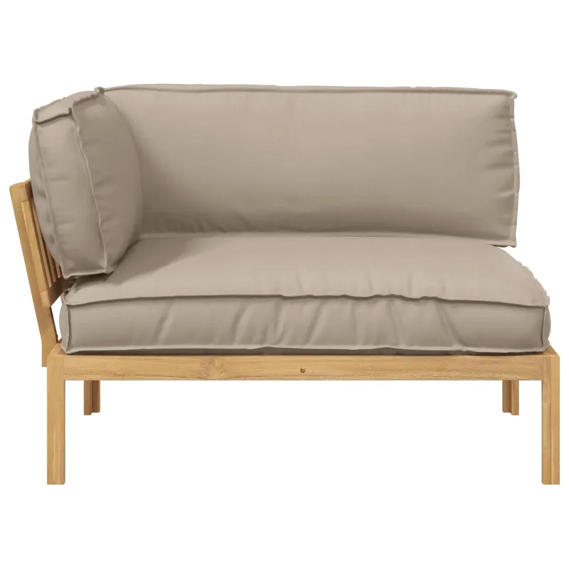 Sofos komplektas Taupe 133 x 92 x 69 cm Kietos akacijos mediena