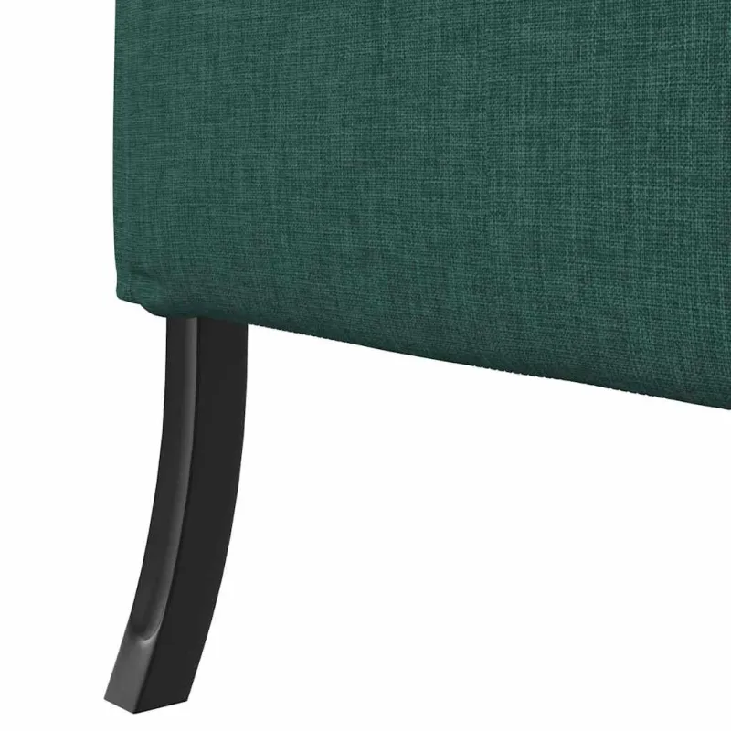Aukštos nugaros sofa 101cm Tamsiai žalia audinys
