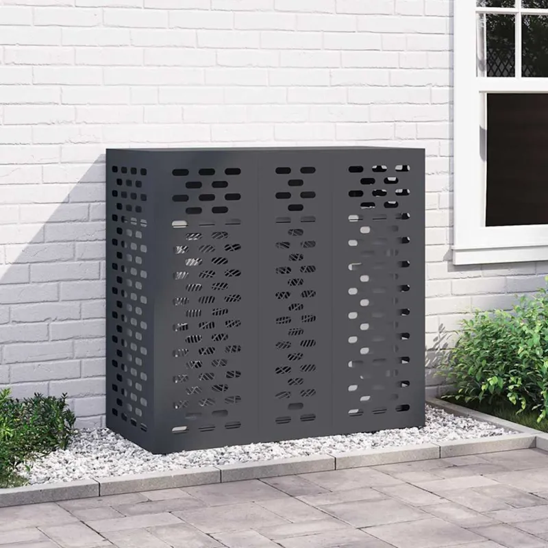 Kondicionierių uždangalas Antracitas 110 x 50 x 105 cm Plienas
