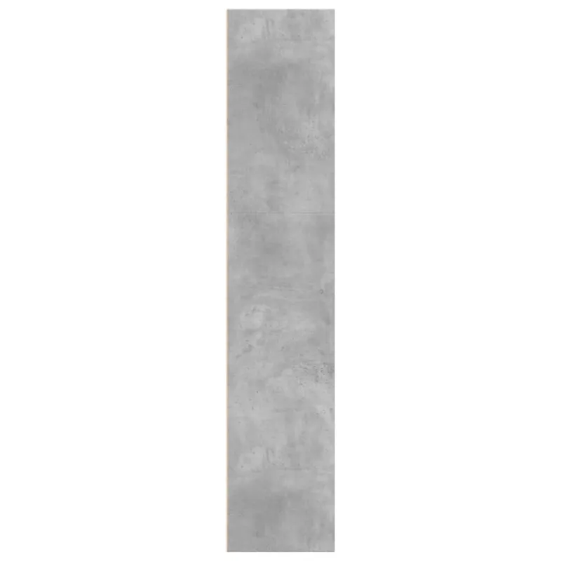 Knygų spinta, betono pilka, 60x30x152cm, apdirbta mediena