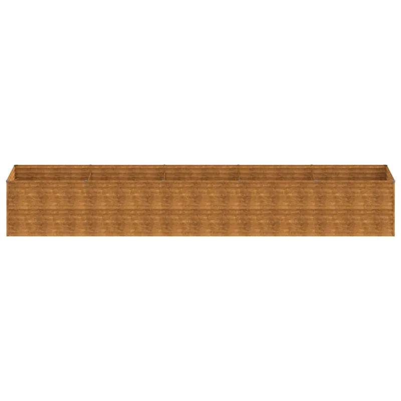 Aukštas sodo lovelis, 479x100x69cm, Corten plienas