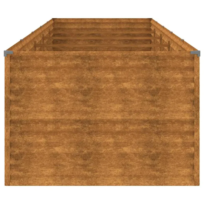 Aukštas sodo lovelis, 479x100x69cm, Corten plienas