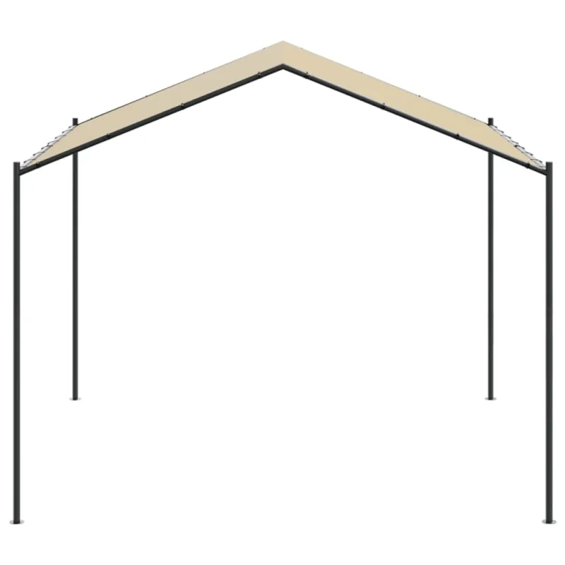 Tentinė palapinė, smėlio spalvos, 4x4 m, plienas ir audinys
