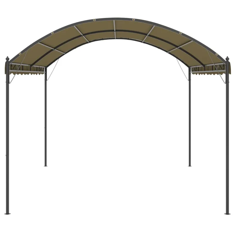 Pavėsinė, taupe spalvos, 4x3x2,6m, 180g/m²