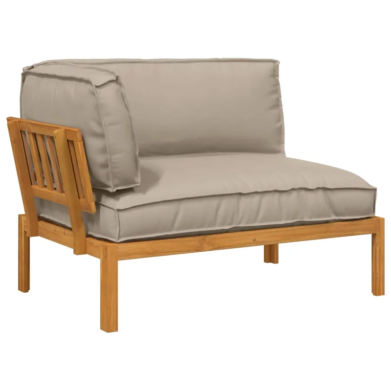 Sofos komplektas Taupe 133 x 92 x 69 cm Kietos akacijos mediena