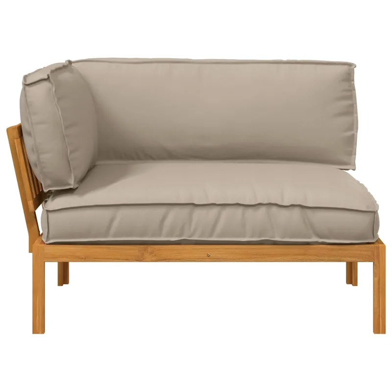 Sofos komplektas Taupe 133 x 92 x 69 cm Kietos akacijos mediena
