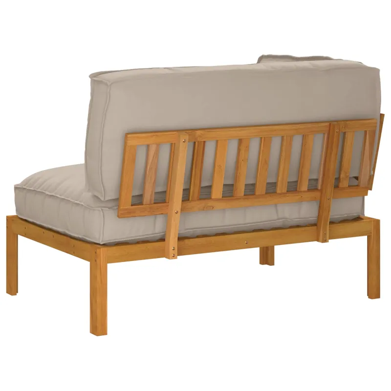 Sofos komplektas Taupe 133 x 92 x 69 cm Kietos akacijos mediena