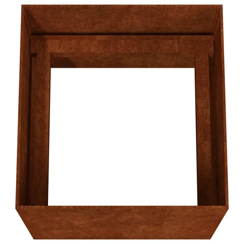 Lovelis, 40x41x40cm, Corten plienas