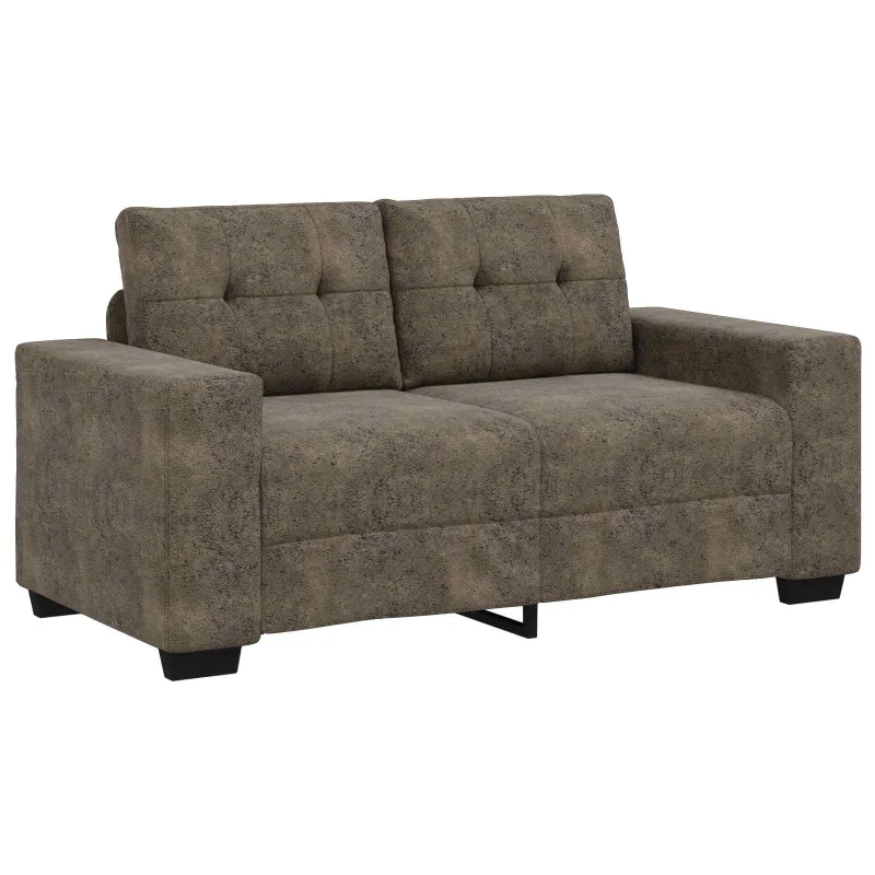 Sofa 3 pcs Tamsiai pilka 221 x 80 x 80 cm Lino mišinio audinys