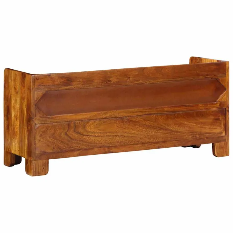 Batų suolelis Medus ruda 100 x 35 x 45 cm Alyvuogių masyvas