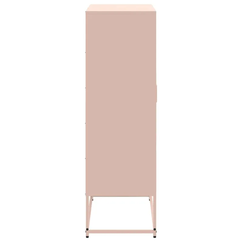 Komoda, rožinės spalvos, 68,5x38,5x123,5cm, plienas
