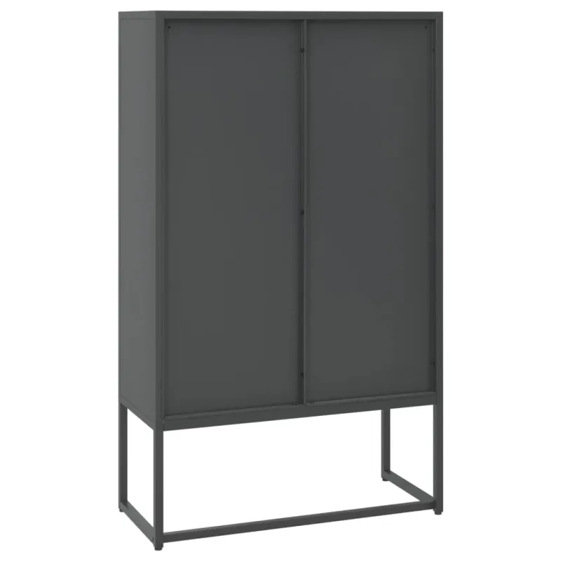 Aukšta spintelė, antracito spalvos, 80x35x135cm, plienas
