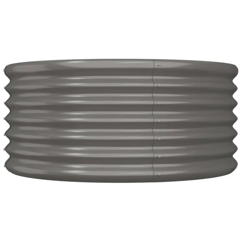 Sodo lovelis, pilkas, 80x80x36cm, cinkuotas plienas