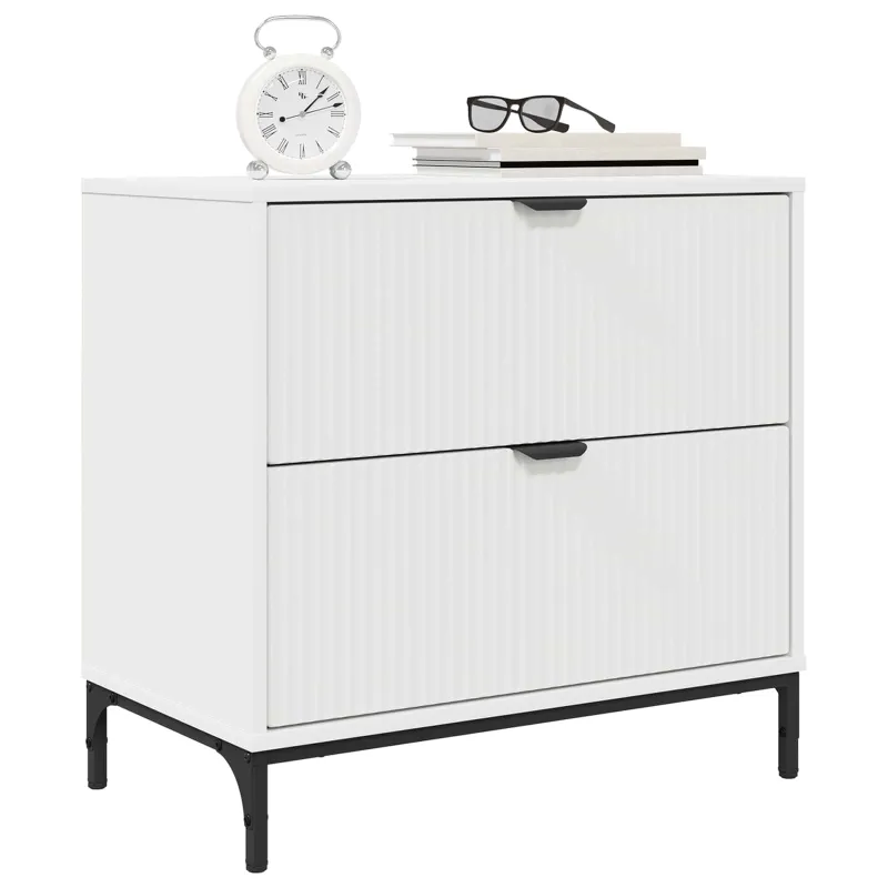 Naktinis staliukas Balta 63.5 x 36 x 61 cm Apdirbta mediena