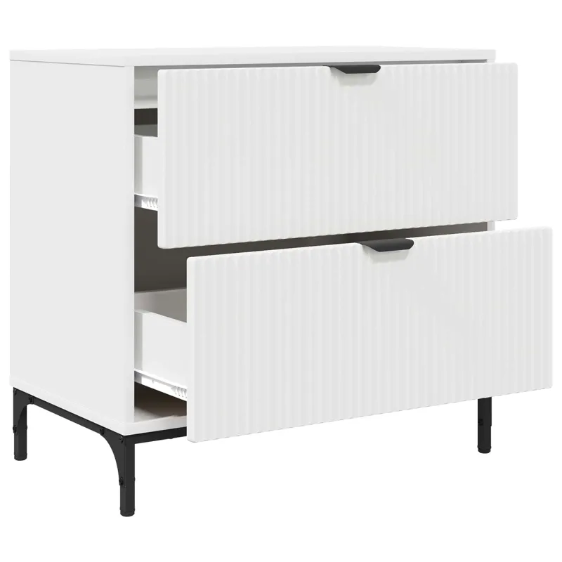 Naktinis staliukas Balta 63.5 x 36 x 61 cm Apdirbta mediena