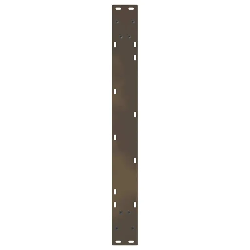 Valgomojo stalo kojelės, V formos, 2 vnt., natūralus plienas, 80x(72-73,3) cm, plienas