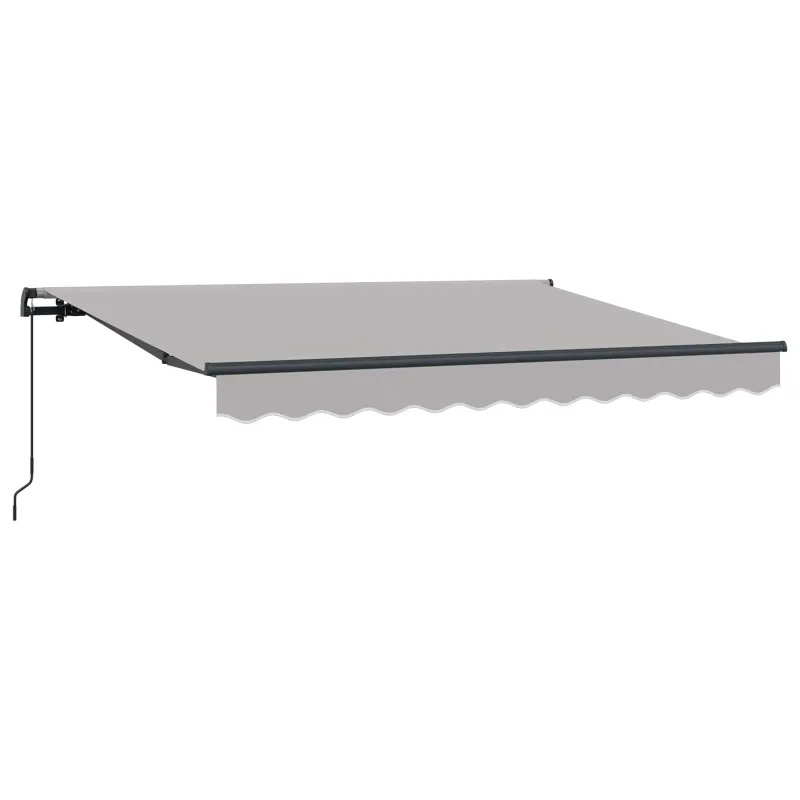 Ištraukiama markizė Šviesiai pilka 300 x 200 cm audinys