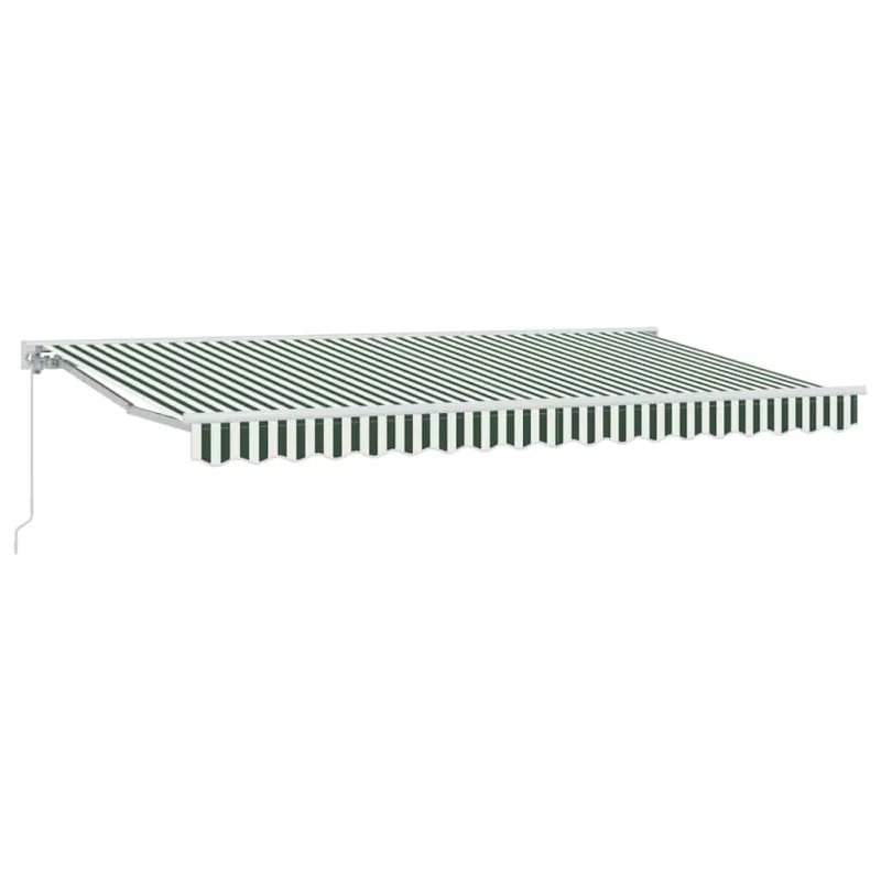 Markizės rėmas Žalia ir balta 400 x 200 cm