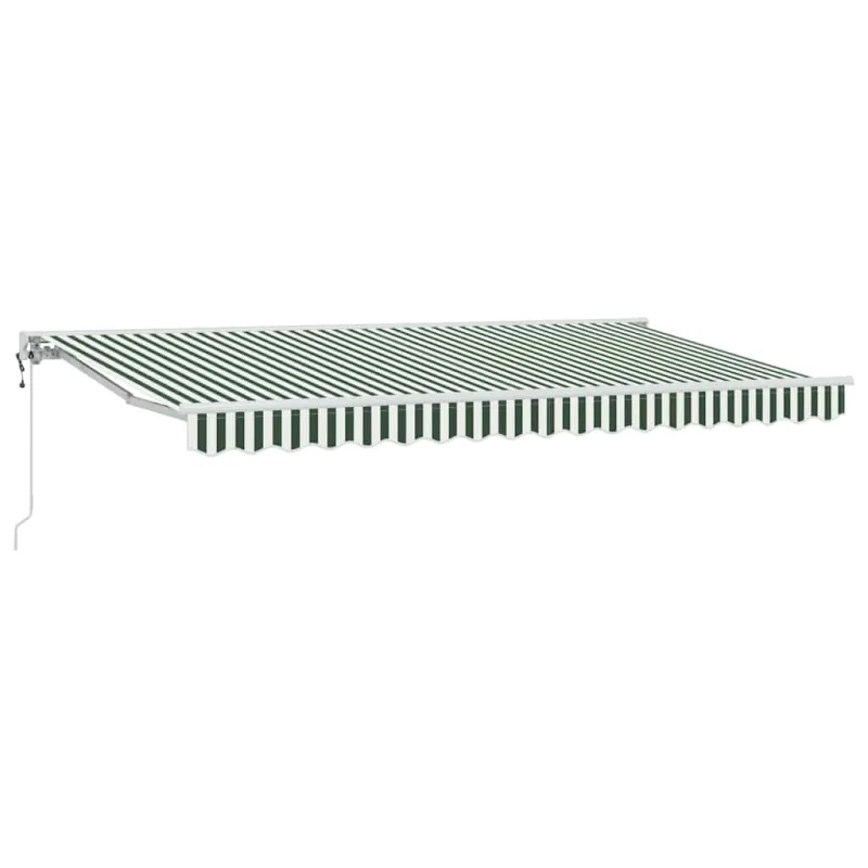 Markizės rėmas Žalia ir balta 400 x 200 cm