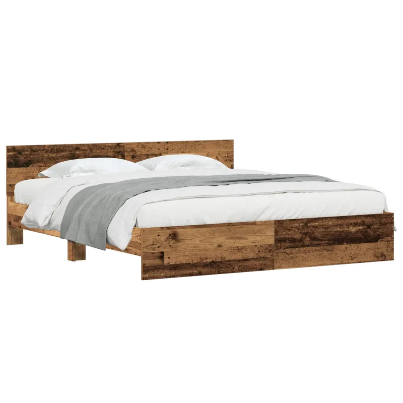 Lovos rėmas Senas medis 203 x 185 x 70 cm Apdirbta mediena