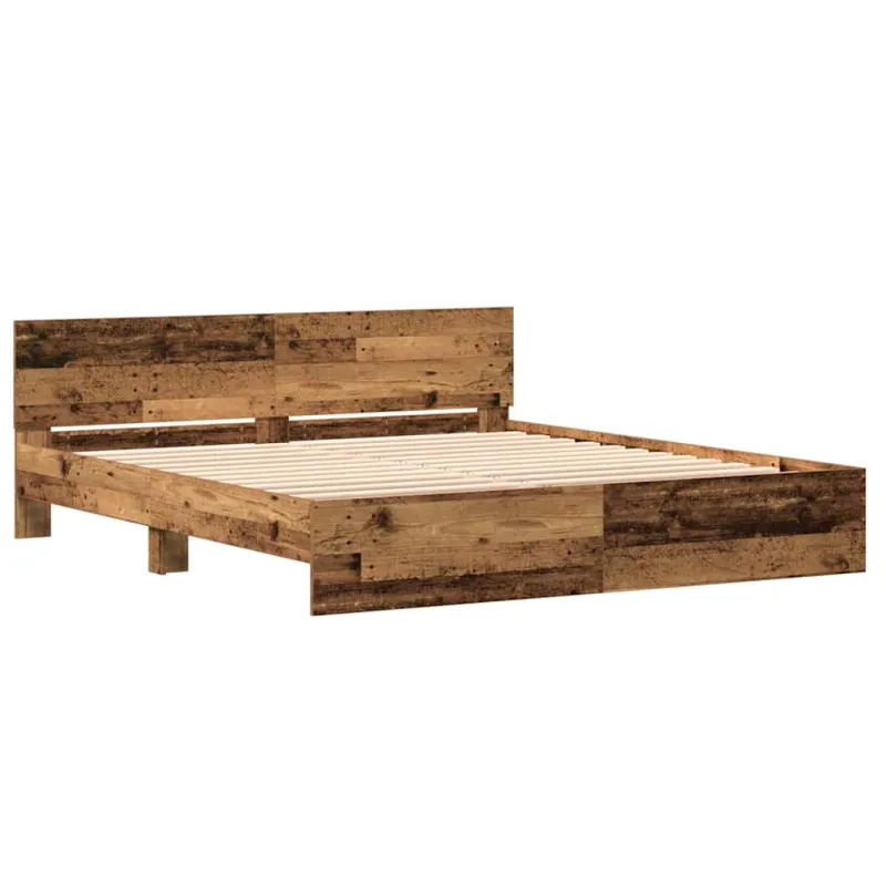 Lovos rėmas Senas medis 203 x 185 x 70 cm Apdirbta mediena