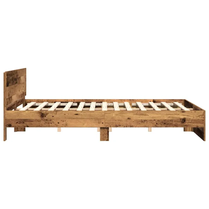 Lovos rėmas Senas medis 203 x 185 x 70 cm Apdirbta mediena