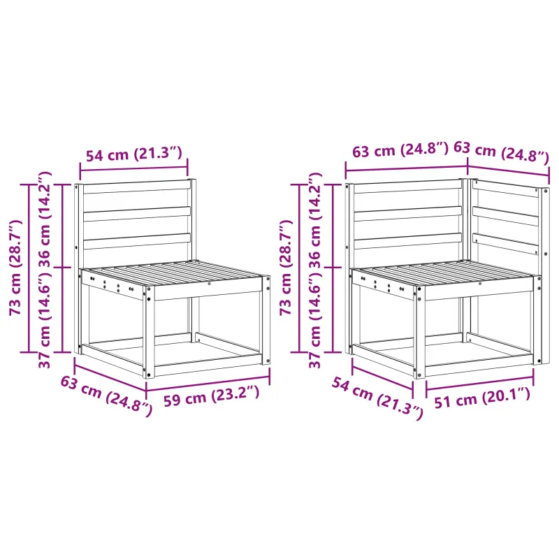 Lauko sofos komplektas 7 pcs