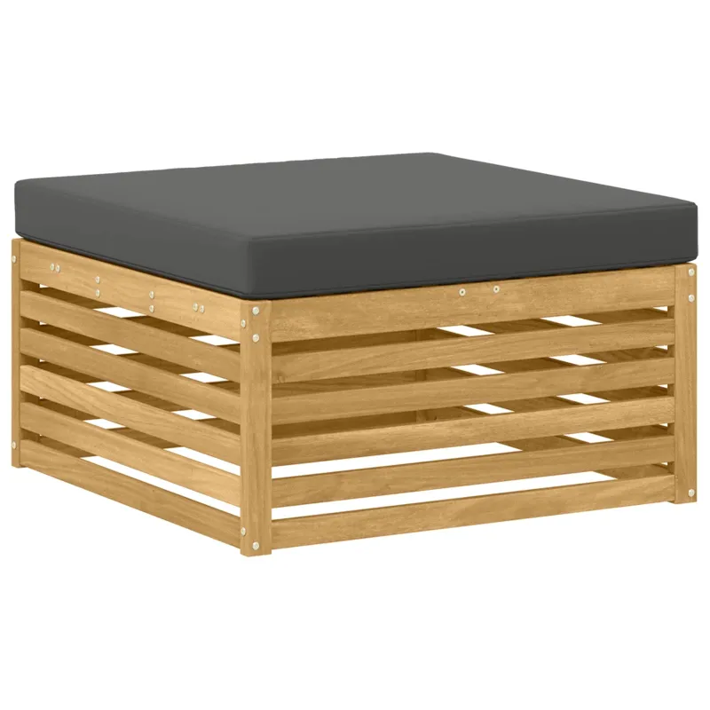 Lauko sofos komplektas 5 pcs Balta ir antracito