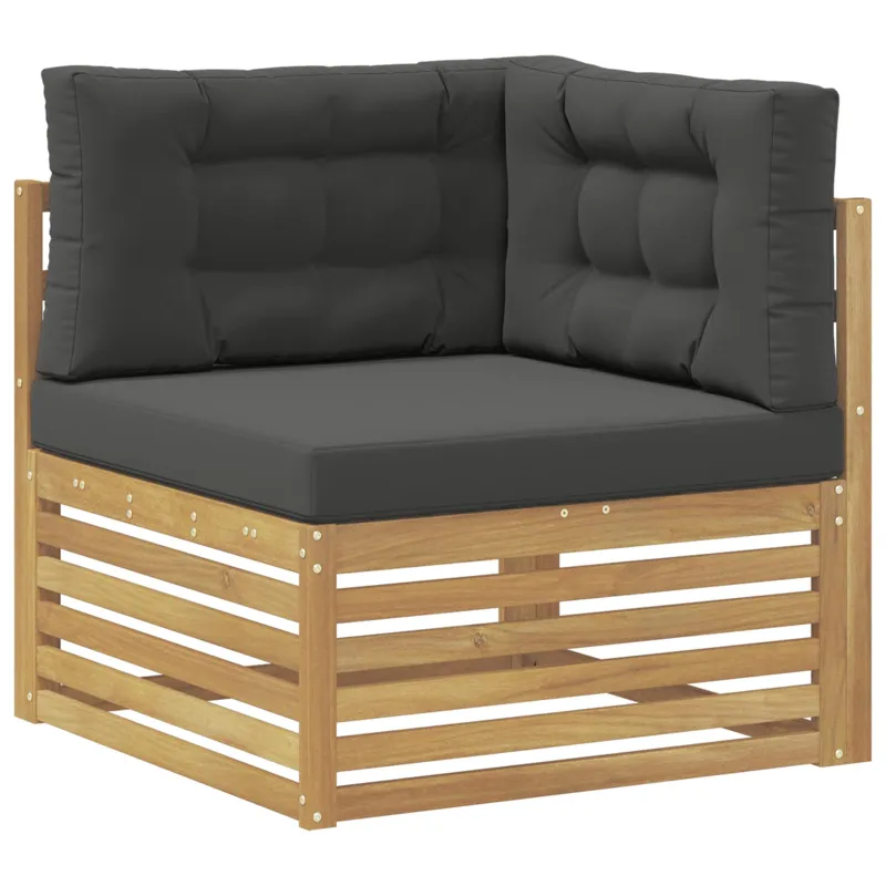 Lauko sofos komplektas 8 pcs Balta ir antracito