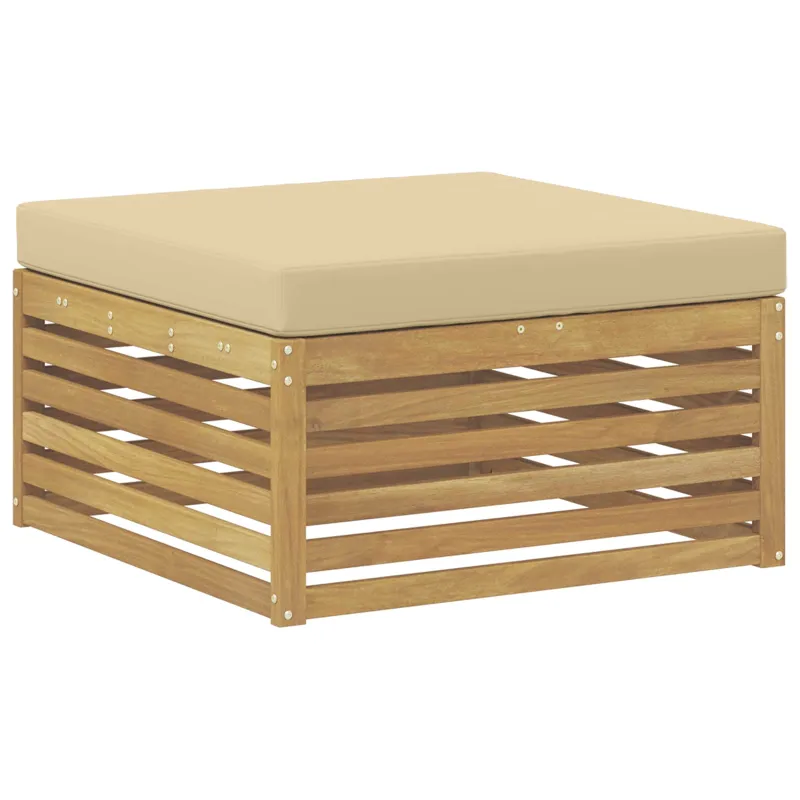 Lauko sofos komplektas 8 pcs Balta ir kreminė