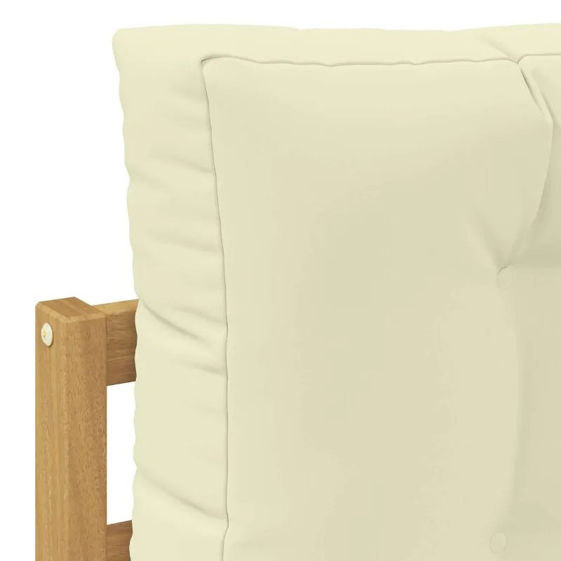 Lauko sofos komplektas 7 pcs Balta ir kreminė