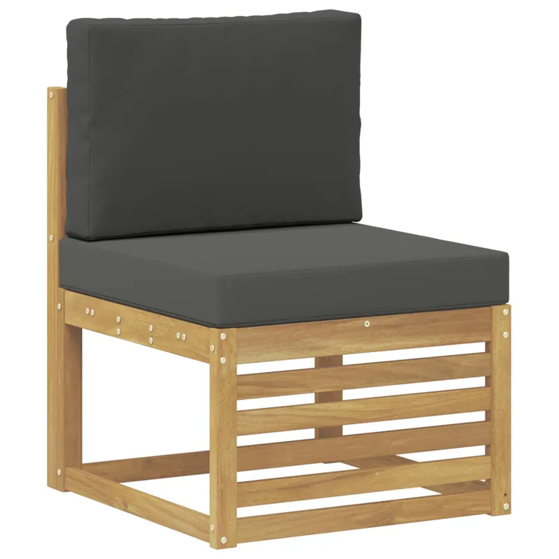 Lauko sofos komplektas 4 pcs Balta ir antracito