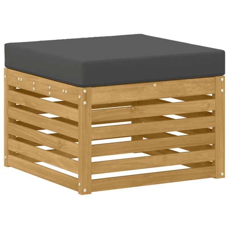 Lauko sofos komplektas 4 pcs Balta ir antracito