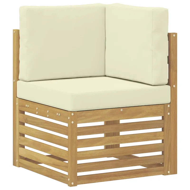 Sofų komplektai 4 pcs Balta ir kreminė 187,5 x 128,5 x 73 cm